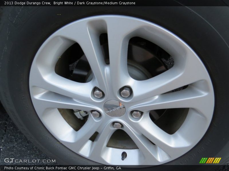 Bright White / Dark Graystone/Medium Graystone 2013 Dodge Durango Crew