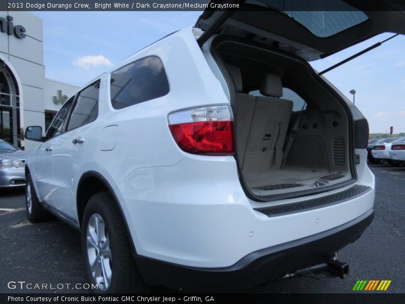 Bright White / Dark Graystone/Medium Graystone 2013 Dodge Durango Crew