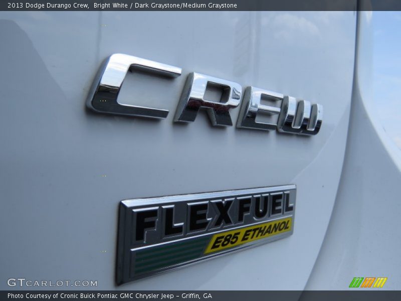 Bright White / Dark Graystone/Medium Graystone 2013 Dodge Durango Crew