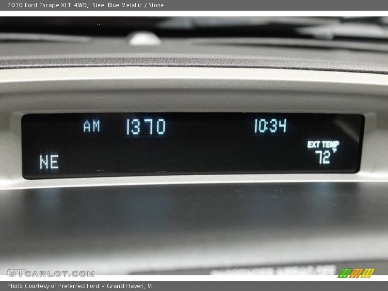 Steel Blue Metallic / Stone 2010 Ford Escape XLT 4WD