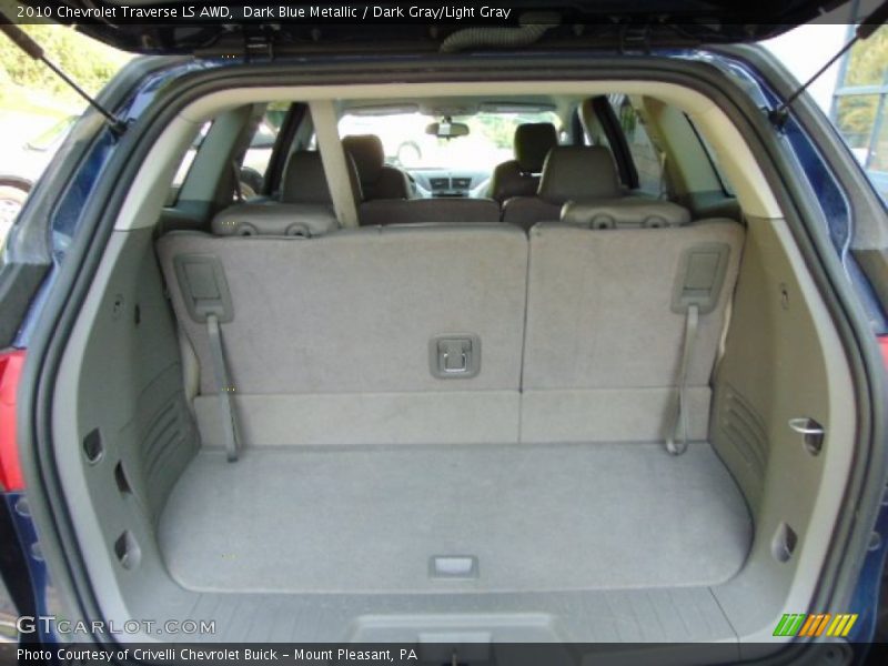 Dark Blue Metallic / Dark Gray/Light Gray 2010 Chevrolet Traverse LS AWD