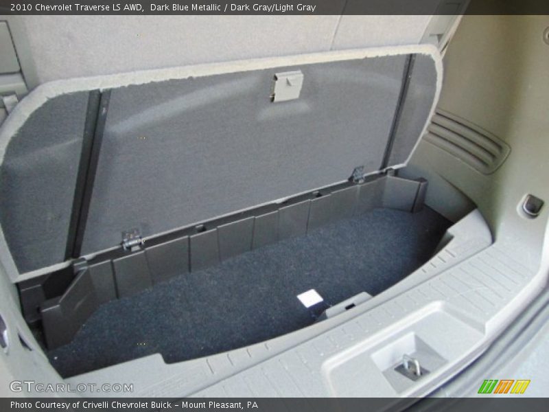Dark Blue Metallic / Dark Gray/Light Gray 2010 Chevrolet Traverse LS AWD