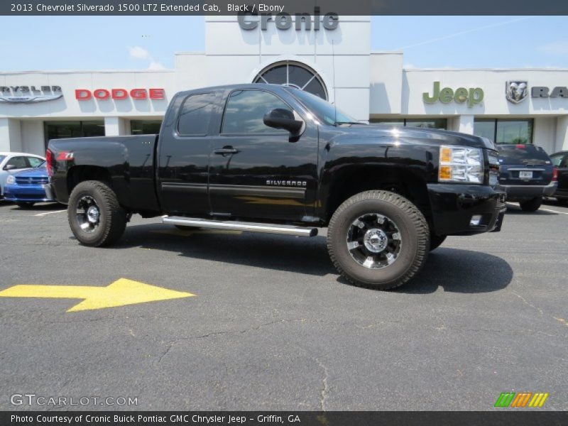 Black / Ebony 2013 Chevrolet Silverado 1500 LTZ Extended Cab
