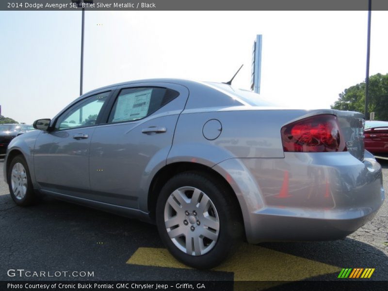 Billet Silver Metallic / Black 2014 Dodge Avenger SE