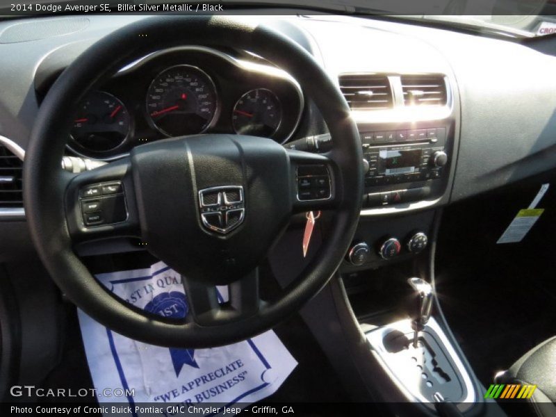 Billet Silver Metallic / Black 2014 Dodge Avenger SE