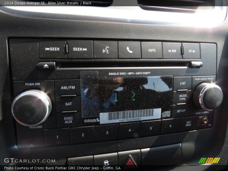Billet Silver Metallic / Black 2014 Dodge Avenger SE
