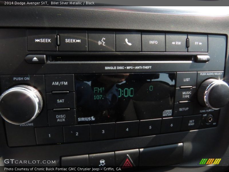 Billet Silver Metallic / Black 2014 Dodge Avenger SXT