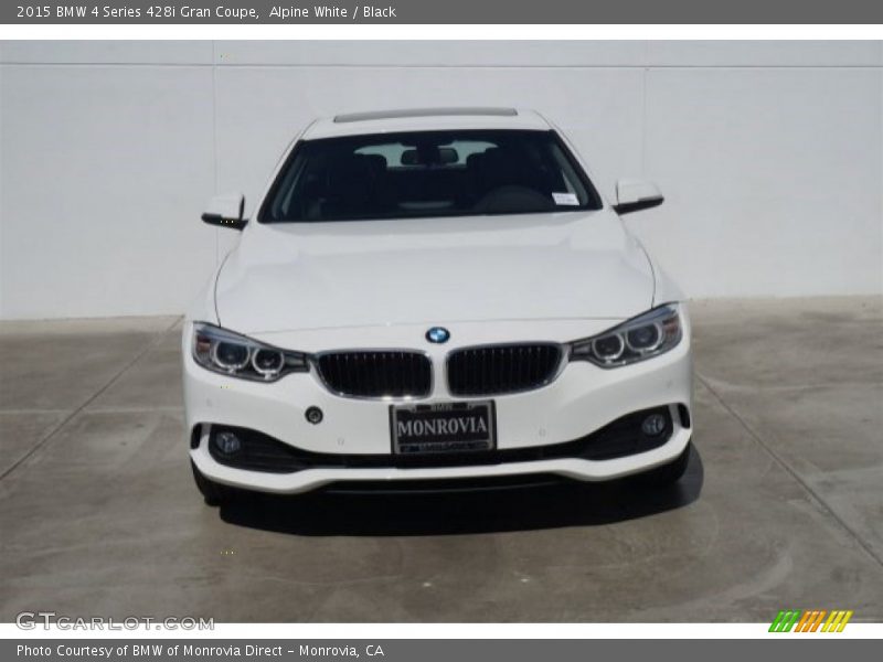 Alpine White / Black 2015 BMW 4 Series 428i Gran Coupe