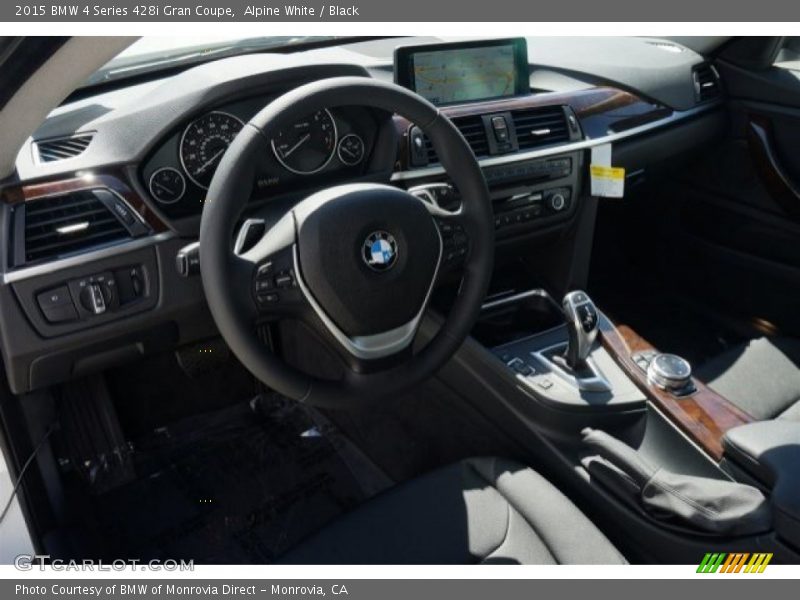 Alpine White / Black 2015 BMW 4 Series 428i Gran Coupe