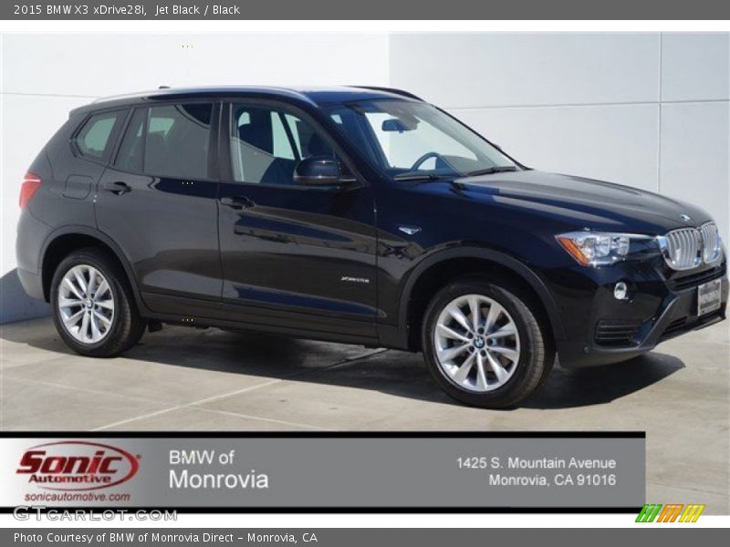 Jet Black / Black 2015 BMW X3 xDrive28i