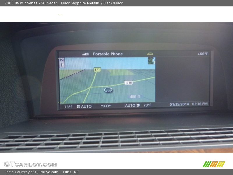 Black Sapphire Metallic / Black/Black 2005 BMW 7 Series 760i Sedan