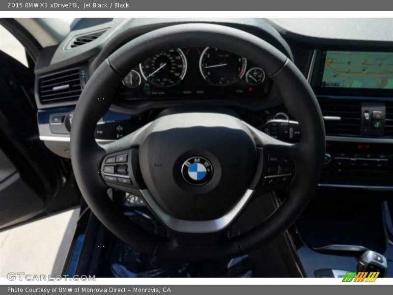 Jet Black / Black 2015 BMW X3 xDrive28i