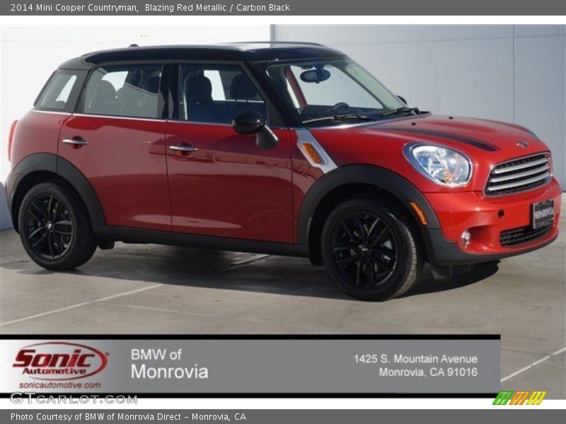 Blazing Red Metallic / Carbon Black 2014 Mini Cooper Countryman