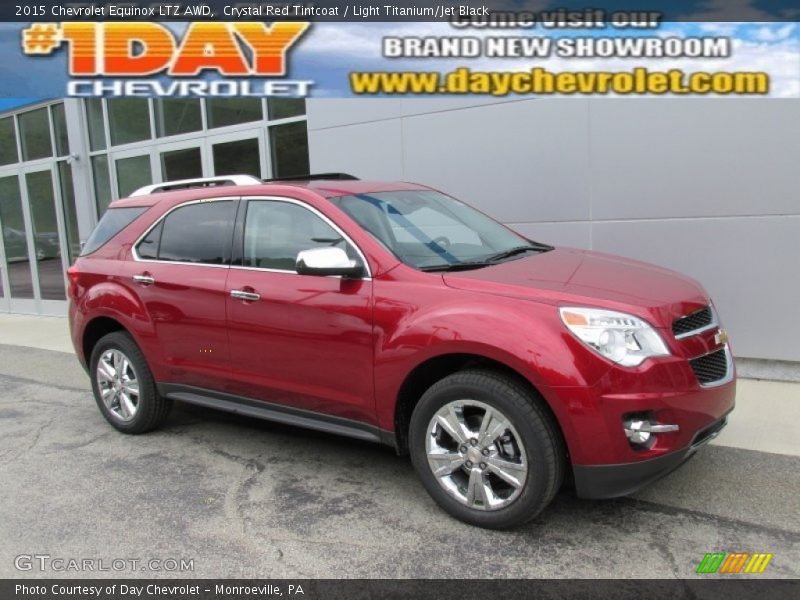 Crystal Red Tintcoat / Light Titanium/Jet Black 2015 Chevrolet Equinox LTZ AWD