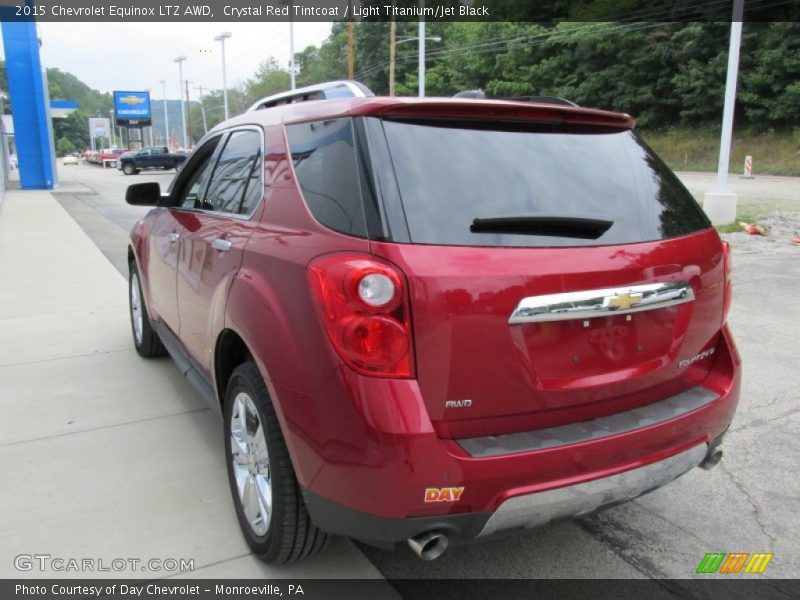 Crystal Red Tintcoat / Light Titanium/Jet Black 2015 Chevrolet Equinox LTZ AWD