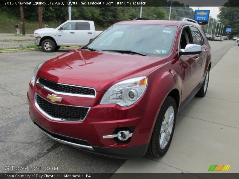 Crystal Red Tintcoat / Light Titanium/Jet Black 2015 Chevrolet Equinox LTZ AWD
