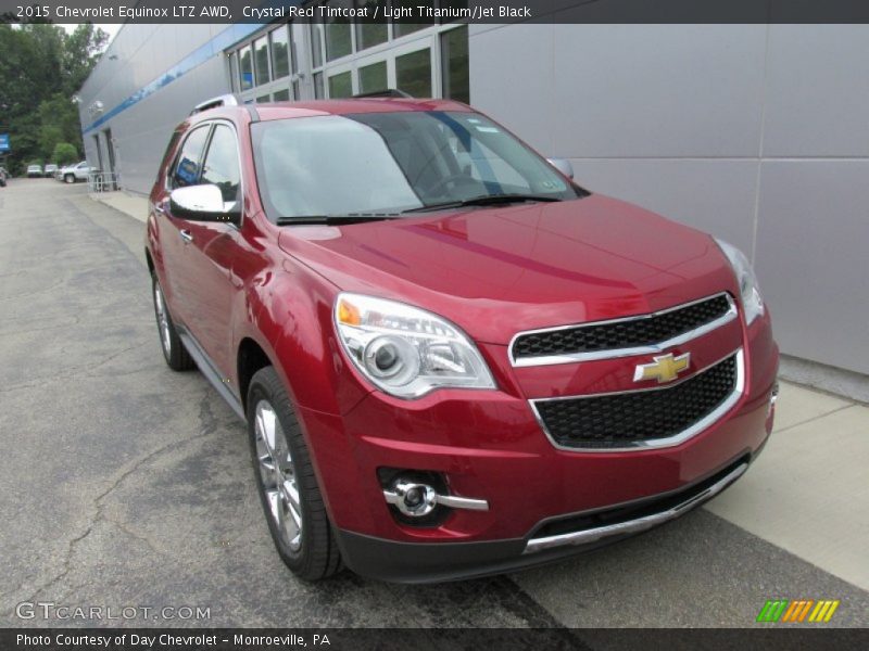 Crystal Red Tintcoat / Light Titanium/Jet Black 2015 Chevrolet Equinox LTZ AWD