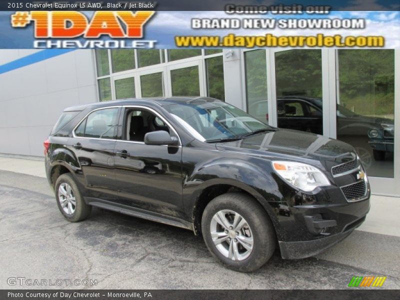 Black / Jet Black 2015 Chevrolet Equinox LS AWD