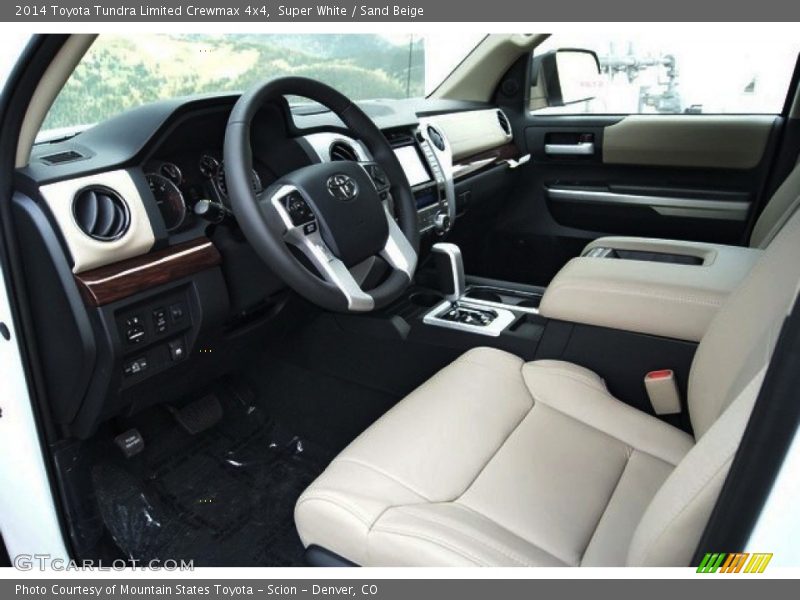 Super White / Sand Beige 2014 Toyota Tundra Limited Crewmax 4x4