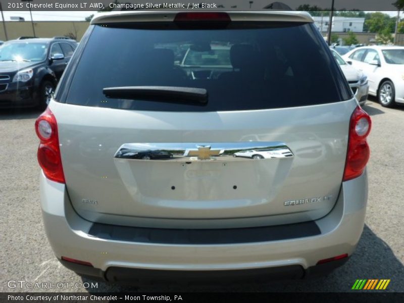 Champagne Silver Metallic / Jet Black 2015 Chevrolet Equinox LT AWD