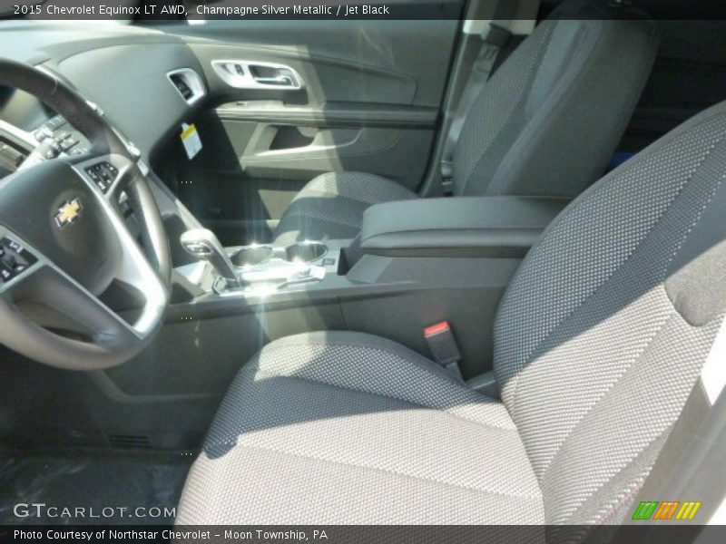 Champagne Silver Metallic / Jet Black 2015 Chevrolet Equinox LT AWD