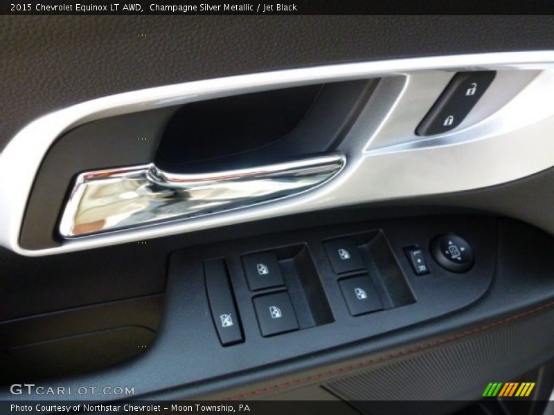Champagne Silver Metallic / Jet Black 2015 Chevrolet Equinox LT AWD
