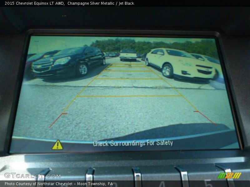Champagne Silver Metallic / Jet Black 2015 Chevrolet Equinox LT AWD