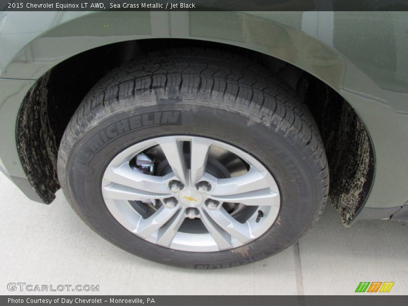 Sea Grass Metallic / Jet Black 2015 Chevrolet Equinox LT AWD