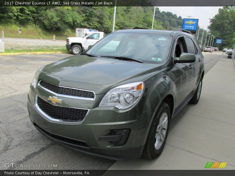 Sea Grass Metallic / Jet Black 2015 Chevrolet Equinox LT AWD