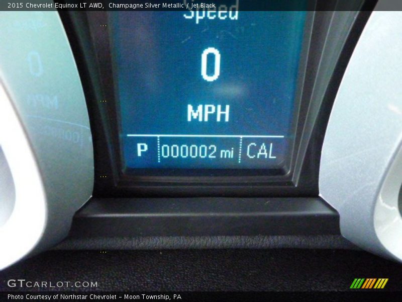 Champagne Silver Metallic / Jet Black 2015 Chevrolet Equinox LT AWD