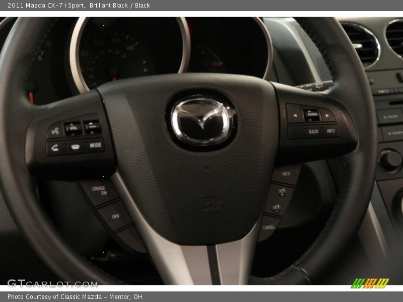 Brilliant Black / Black 2011 Mazda CX-7 i Sport