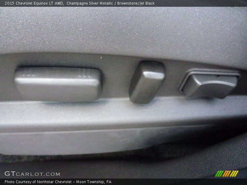 Champagne Silver Metallic / Brownstone/Jet Black 2015 Chevrolet Equinox LT AWD
