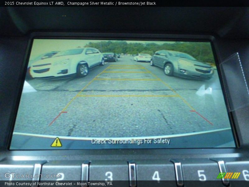 Champagne Silver Metallic / Brownstone/Jet Black 2015 Chevrolet Equinox LT AWD