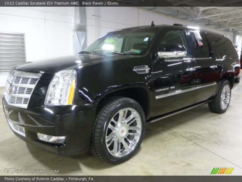 Black Raven / Ebony 2013 Cadillac Escalade ESV Platinum AWD