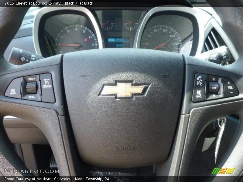Black / Jet Black 2015 Chevrolet Equinox LS AWD