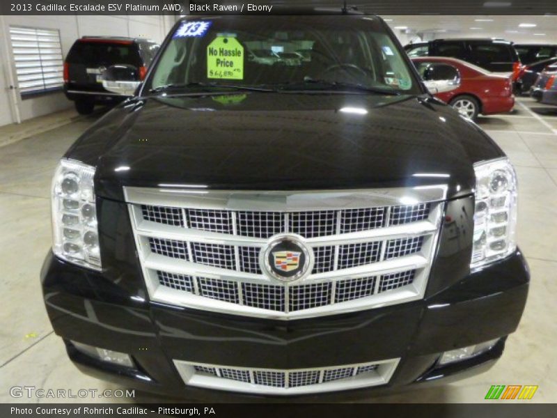 Black Raven / Ebony 2013 Cadillac Escalade ESV Platinum AWD