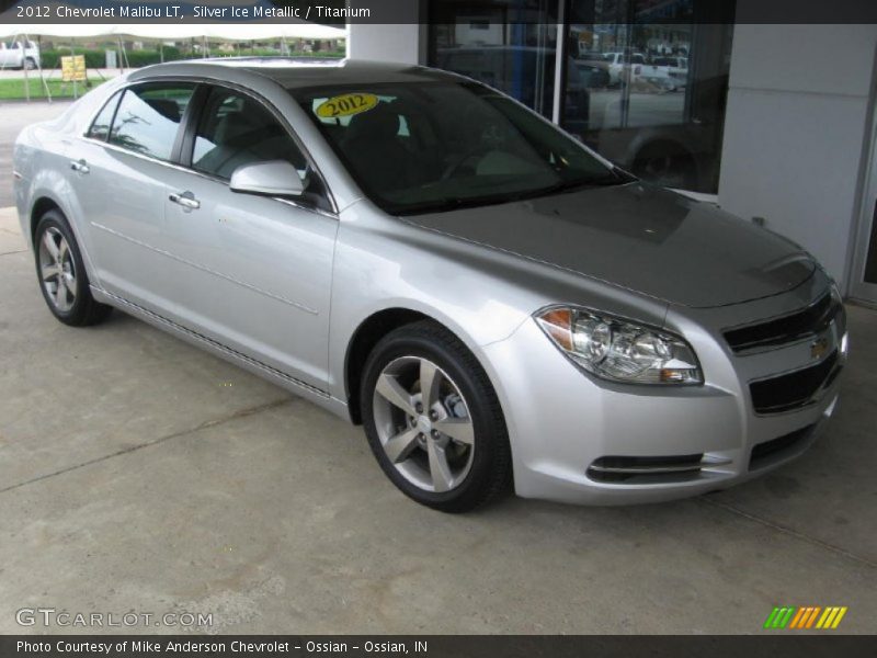 Silver Ice Metallic / Titanium 2012 Chevrolet Malibu LT