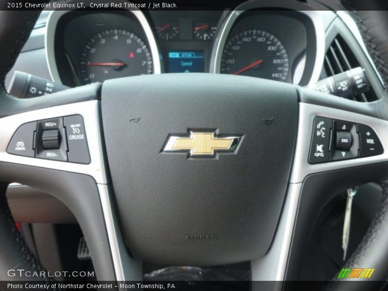 Crystal Red Tintcoat / Jet Black 2015 Chevrolet Equinox LT