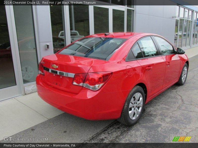 Red Hot / Jet Black/Medium Titanium 2014 Chevrolet Cruze LS