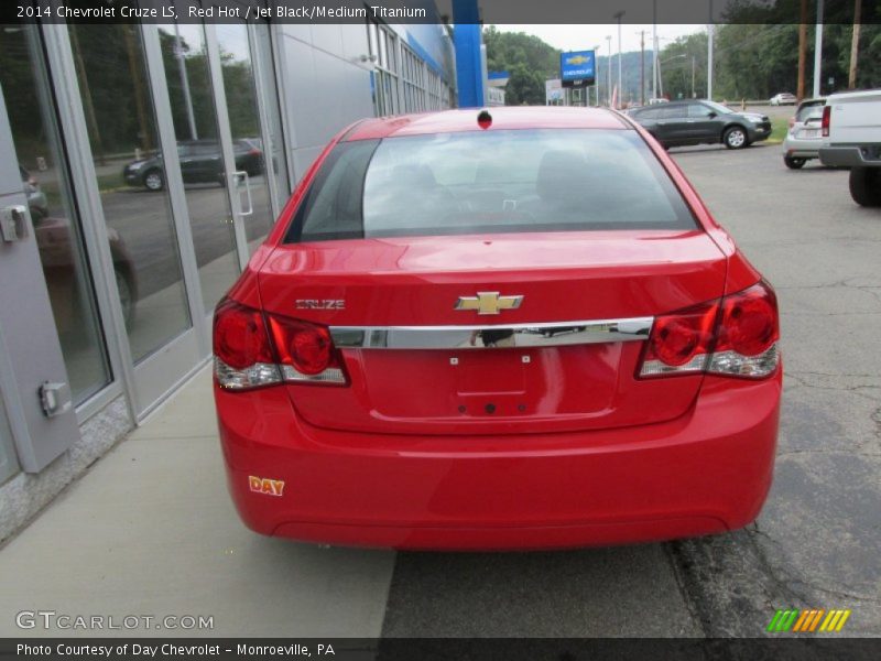 Red Hot / Jet Black/Medium Titanium 2014 Chevrolet Cruze LS