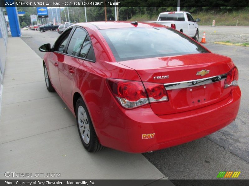 Red Hot / Jet Black/Medium Titanium 2014 Chevrolet Cruze LS
