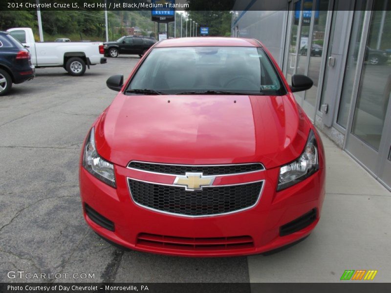 Red Hot / Jet Black/Medium Titanium 2014 Chevrolet Cruze LS