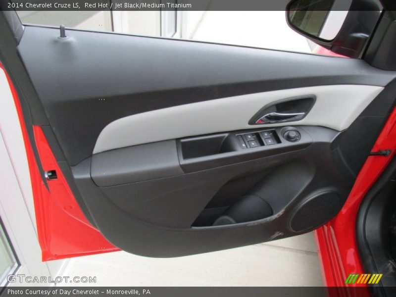 Red Hot / Jet Black/Medium Titanium 2014 Chevrolet Cruze LS