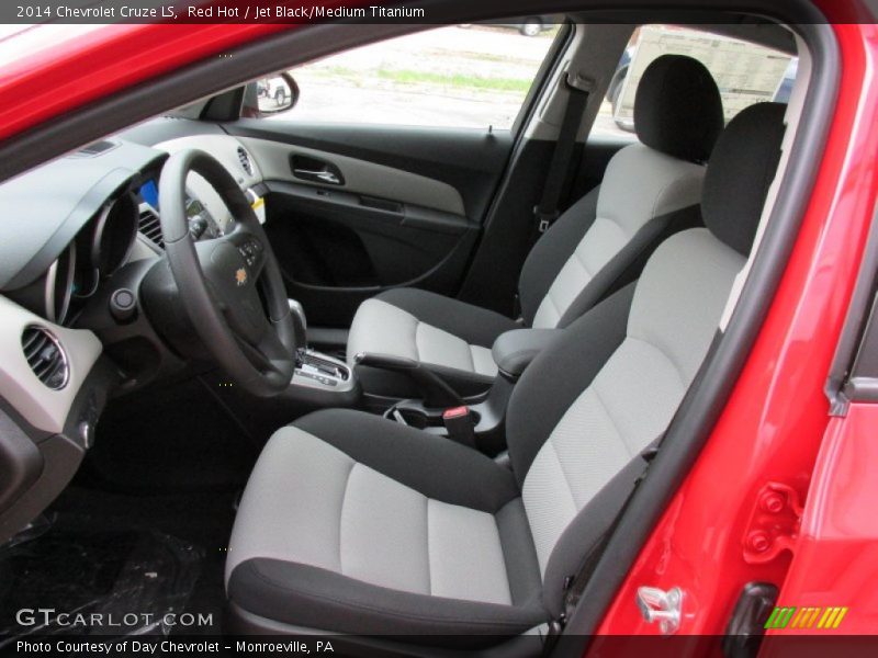 Red Hot / Jet Black/Medium Titanium 2014 Chevrolet Cruze LS