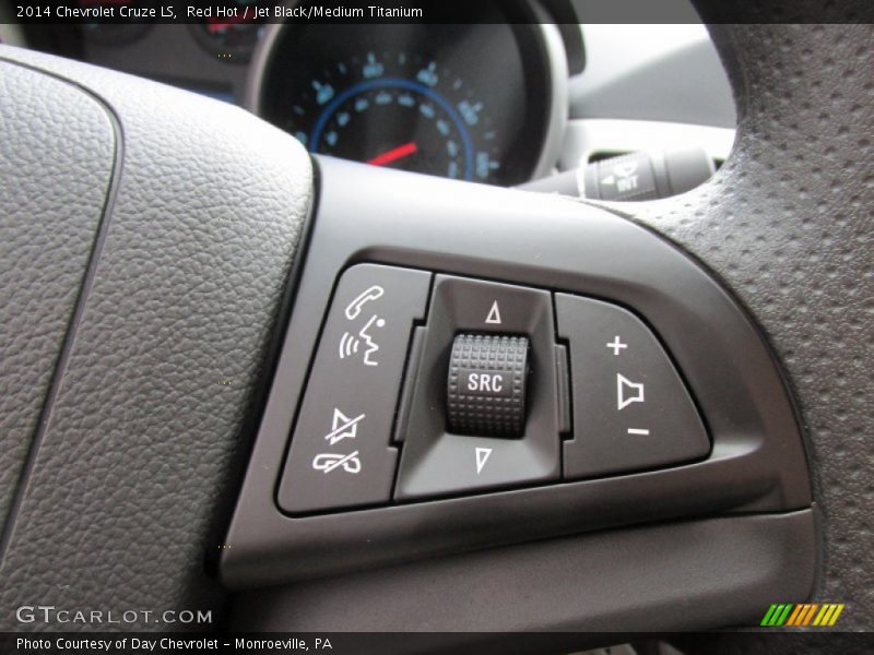 Red Hot / Jet Black/Medium Titanium 2014 Chevrolet Cruze LS