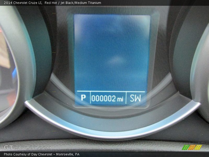 Red Hot / Jet Black/Medium Titanium 2014 Chevrolet Cruze LS