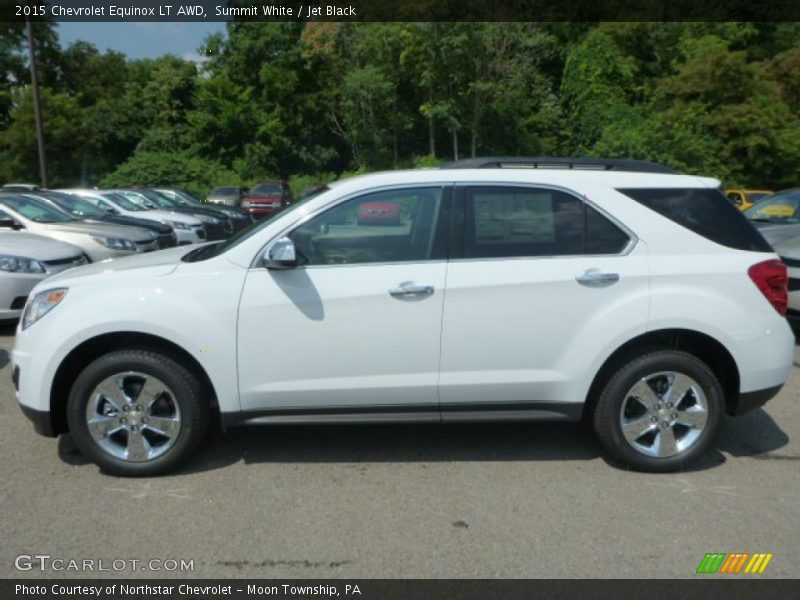 Summit White / Jet Black 2015 Chevrolet Equinox LT AWD