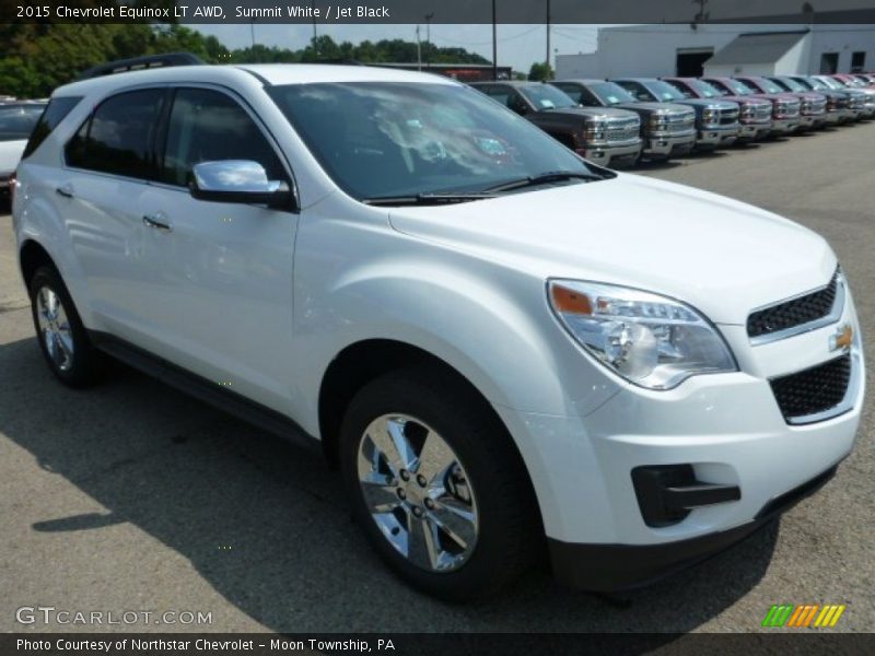 Summit White / Jet Black 2015 Chevrolet Equinox LT AWD