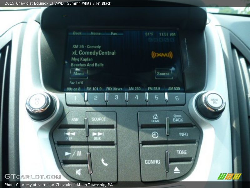 Summit White / Jet Black 2015 Chevrolet Equinox LT AWD