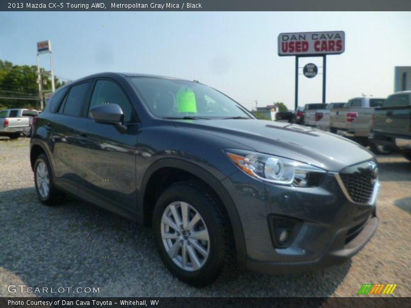 Metropolitan Gray Mica / Black 2013 Mazda CX-5 Touring AWD